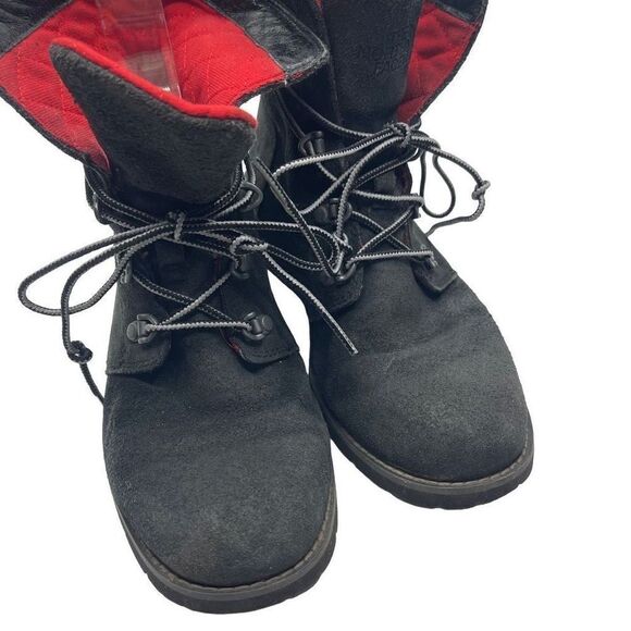 The North Face Women's Combat Winter Boots Lace Up Suede Black Size 6.5 - Picture 13 of 16
